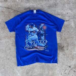 Vintage 1999 Sammy Sosa Chicago Cubs MLB Player Graphic T-Shirt XL